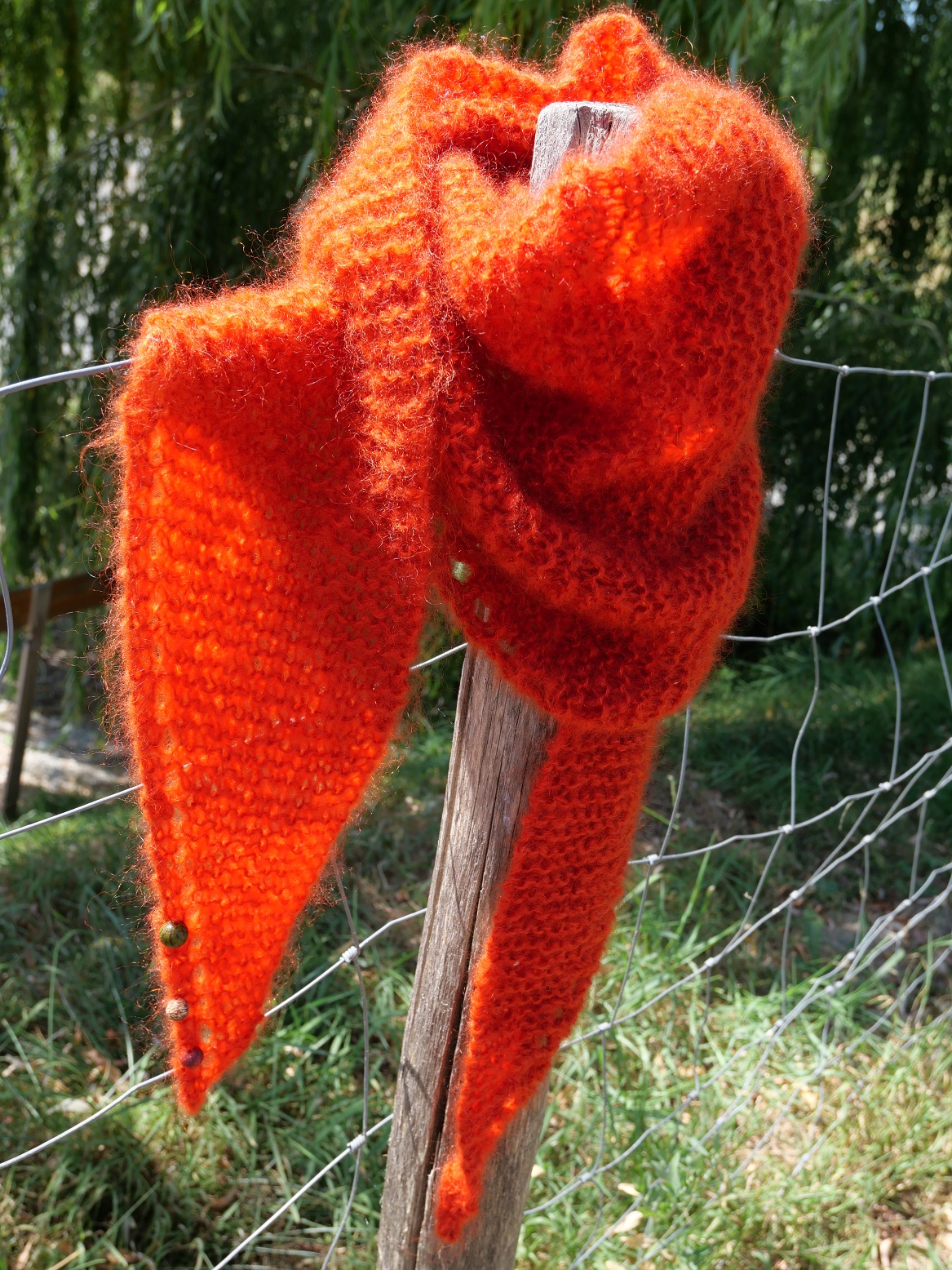 Kit tricot écharpe triangle Cocoon - Mohair du Maine
