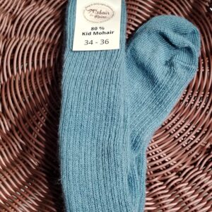 Paire de chaussettes hautes bleu école réservée